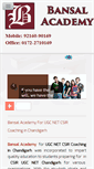 Mobile Screenshot of bansalacademy.in